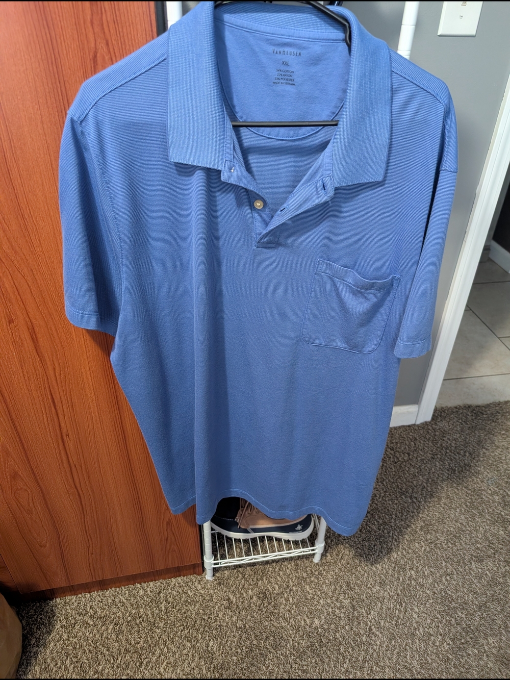 Van Heusen Men's Light Blue Pocket PoloTop(Pick Any 2 Items-Pay For One)